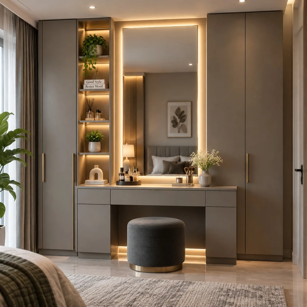 Custom Dressing Table: Bedroom Design & Planning Guide