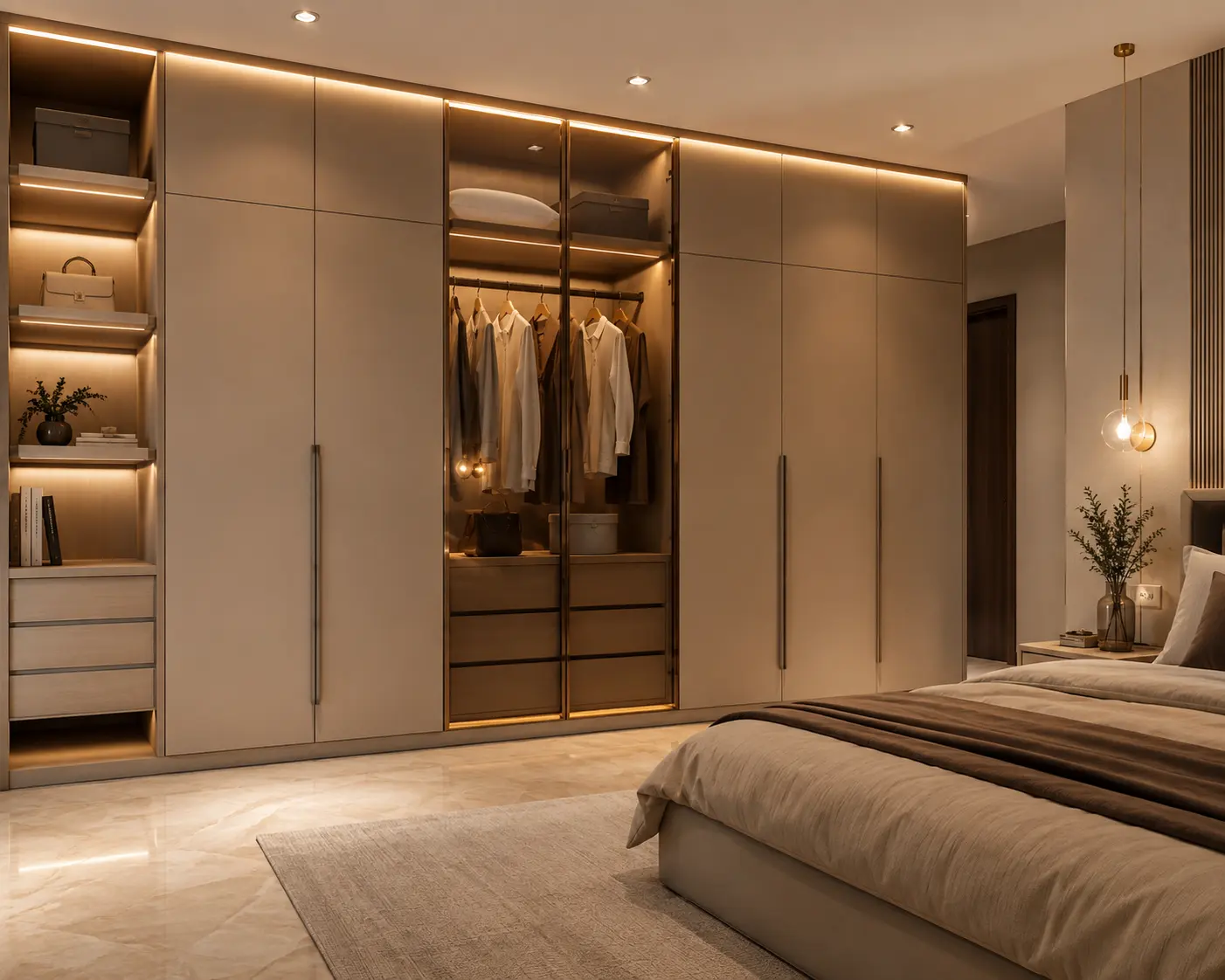 Customized modular furniture installation by Stylux in Nagpur