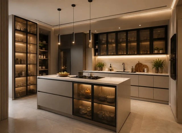 Modern modular kitchen design by Stylux